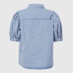 KIDS ONLY Blue Solid Shirt image 2