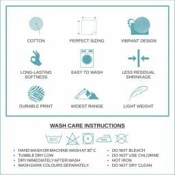 Bella Casa Paris Collection Grey Cotton 180 TC Super King Size Bedsheet with 2 Pillow Covers image 5