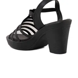 Khadim Women's Black Ankle Strap Sandals image 5