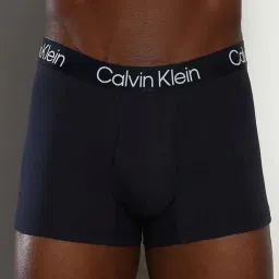 Calvin Klein Casper Blue Regular Fit Logo Printed Trunks - Pack Of 3 image 5