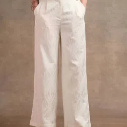 U.S. Polo Assn. White Embroidered Trousers image 1