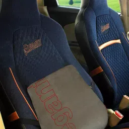 Elegant Beige Memory Foam Slim Full Active Back Support Car Pillow image 2