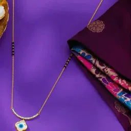 P.N.Gadgil Jewellers 18KT Yellow Gold & Diamond Modern Mangalsutra for Women-picture-36