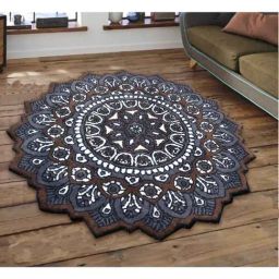 Presto Brown & Grey Polyester Carpet-picture-38