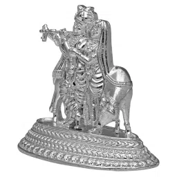 Sri Jagdamba Pearls 0.8 Silver Radha Krishna Idol image 2