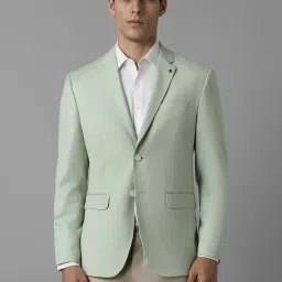 Louis Philippe Green Slim Fit Checks Blazer image 1