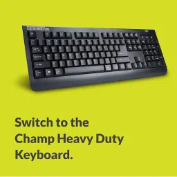 TVSE Champ HD Wired Keyboard (Black) image 3