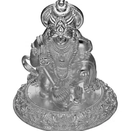 Sri Jagdamba Pearls 0.8 Silver Hanuman Idol image 3