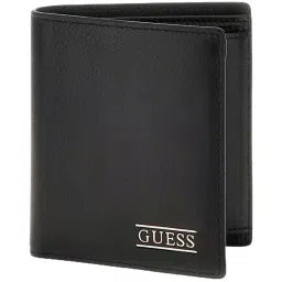 GUESS Black Leather Bi-Fold Wallet image 1