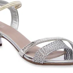 Inc.5 Women's Silver Ankle Strap Sandals image 4