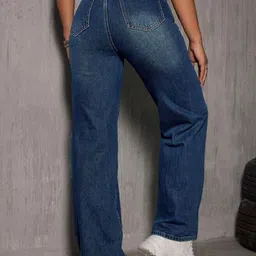 R.Code by The Roadster Life Co. Women Comfort Relaxed Fit High-Rise Light Fade Jeans image 4