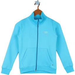 Monte Carlo Kids Blue Solid Full Sleeves Sweatshirt image 1