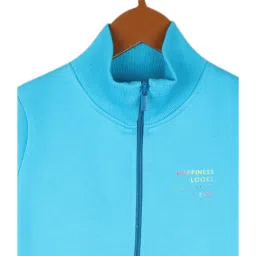 Monte Carlo Kids Blue Solid Full Sleeves Sweatshirt image 3