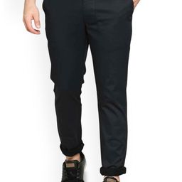 Basics Men Tapered Fit Low-Rise Trousers-picture-15