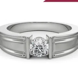 EMORI White Gold Odra Solitaire Lab Grown Diamond Ring-image-96