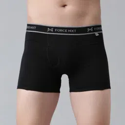 Force NXT Black Cotton Regular Fit Trunks-picture-15
