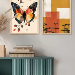 Kotart Pack of 2 Wood Abstract Wall Paintings-image-60