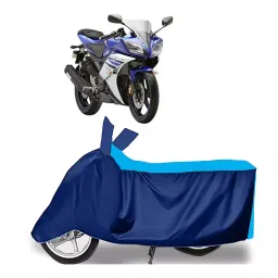 Auto Pearl Two Wheeler Cover for Yamaha YZF-R15 V2 - Cyan, Blue-picture-31