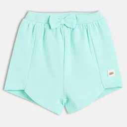 MINI KLUB Cotton Knit Bow Applique Detailed Shorts - Light Blue-picture-26