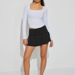 HERE&NOW Pleated Flared Mini Skirt-picture-17