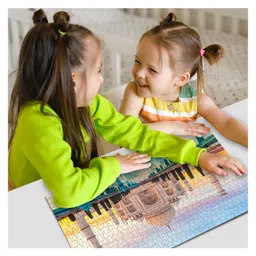 hellofriend books Hello Friends Taj Mahal 500-Piece Jigsaw Puzzles for Kids and ChildrensRealistic illustration Brain Booster Gifts, Fun and Creative Game All Country Name with Capitals - Ages 9+ (500 Pcs) image 2