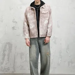 Mast & Harbour Men Abstract Printed Spread Collar Tailored Jacket image 2