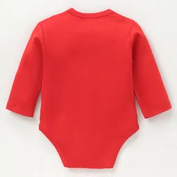 Babyhug 100% Cotton Full Sleeves Onesies Christmas Theme & Text Print - Pack of 2 image 3