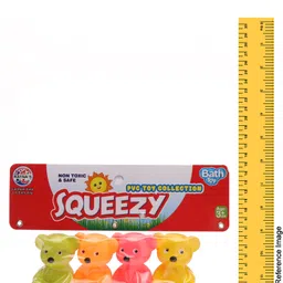 Ratnas Squeezy Teddy Bath Toys Pack of 4 - Multicolor image 3