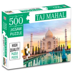 hellofriend books Hello Friends Taj Mahal 500-Piece Jigsaw Puzzles for Kids and ChildrensRealistic illustration Brain Booster Gifts, Fun and Creative Game All Country Name with Capitals - Ages 9+ (500 Pcs) image 3