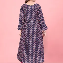 Muhuratam Girls Cotton A-Line Kurtas-picture-31