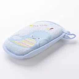 fab n funky Bath Sponge Dolphin Print - Blue image 4