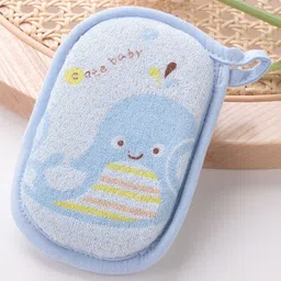 fab n funky Bath Sponge Dolphin Print - Blue image 5