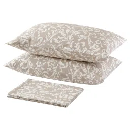ikea sorgmal Flat sheet and 2 pillowcase, beige, 240x260/50x80 cm-picture-12