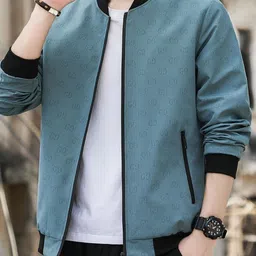 KPOP Men Lightweight Bomber Jacket image 4