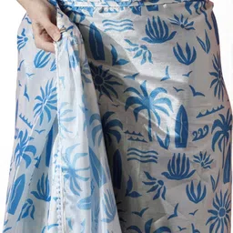 KALINI Floral Poly Chiffon Saree image 3