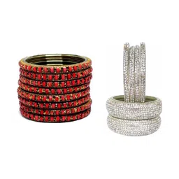 AMSHA Multi Glass Artificial Stones Bangle-image-20