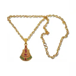 Utkarsh Gold-Plated Contemporary Pendants with Chains image 4