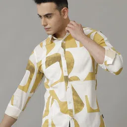 Voi Jeans Men Classic Slim Fit Opaque Printed Casual Shirt-image-58