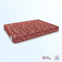 SLEEP SPA Maroon & Beige Quilted Orthosense Cocopedic Single Size Mattress image 3