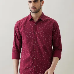 SNX Men Conversational Printed Spread Collar Pure Cotton Casual Shirt-picture-16