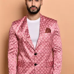 PRINTINDIA Men Printed Single-Breasted Blazer-picture-21