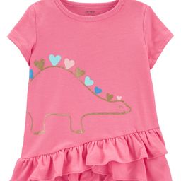 Carter's Short Sleeves Top Dino Print - Pink-picture-13
