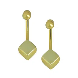 MEMOIR Gold-Plated Contemporary Drop Earrings-image-85