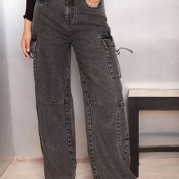 SASSAFRAS Women Regular Fit High-Rise Clean Look Light Fade Non Stretchable Jeans-picture-25
