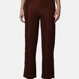 Popwings Women Relaxed Straight Leg Straight Fit Wrinkle Free Trousers-picture-14