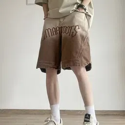 KPOP Men Typography Printed Shorts-picture-28