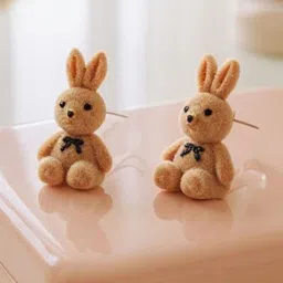 LUCKY JEWELLERY Quirky Shaped Studs image 2