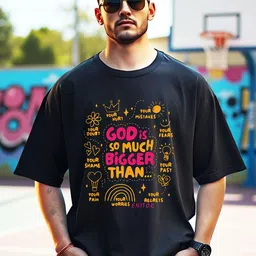 THE BEETEL HOUSE Printed Round Neck Oversized Cotton T-shirt-picture-11