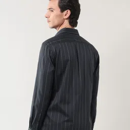 Arrow Men Vertical Striped Spread Collar Cotton Formal Shirt image 2