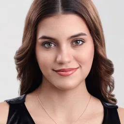 MALENA Rose Gold-Plated Crystals Studded Circular Shaped Pendant With Chain image 2